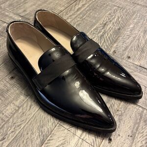 All Saints Watts Pointed Toe Loafer Size‎ 45 Black US 12